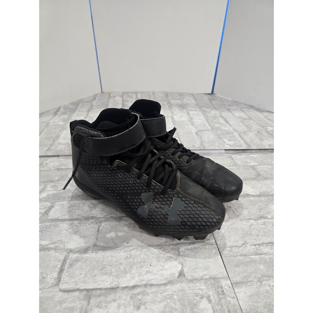 Under Armour Men's Athletic Performance Triple Black Cleats 1279253-001 Size 11